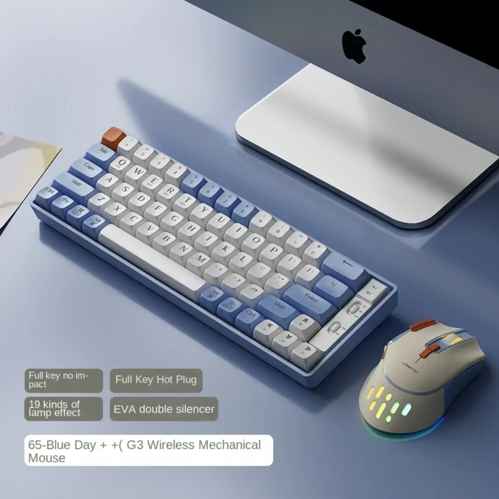 LANGTU GK65 Беспроводная механическая клавиатура 2 4 г Компьютерный ноутбук Bluetooth