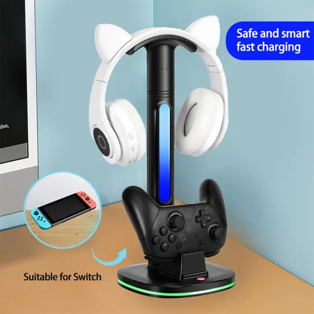 

Controller Charging Dock Practical Multifunctional 5V 2.4A Stable Output Wireless Game Controller Charging Dock