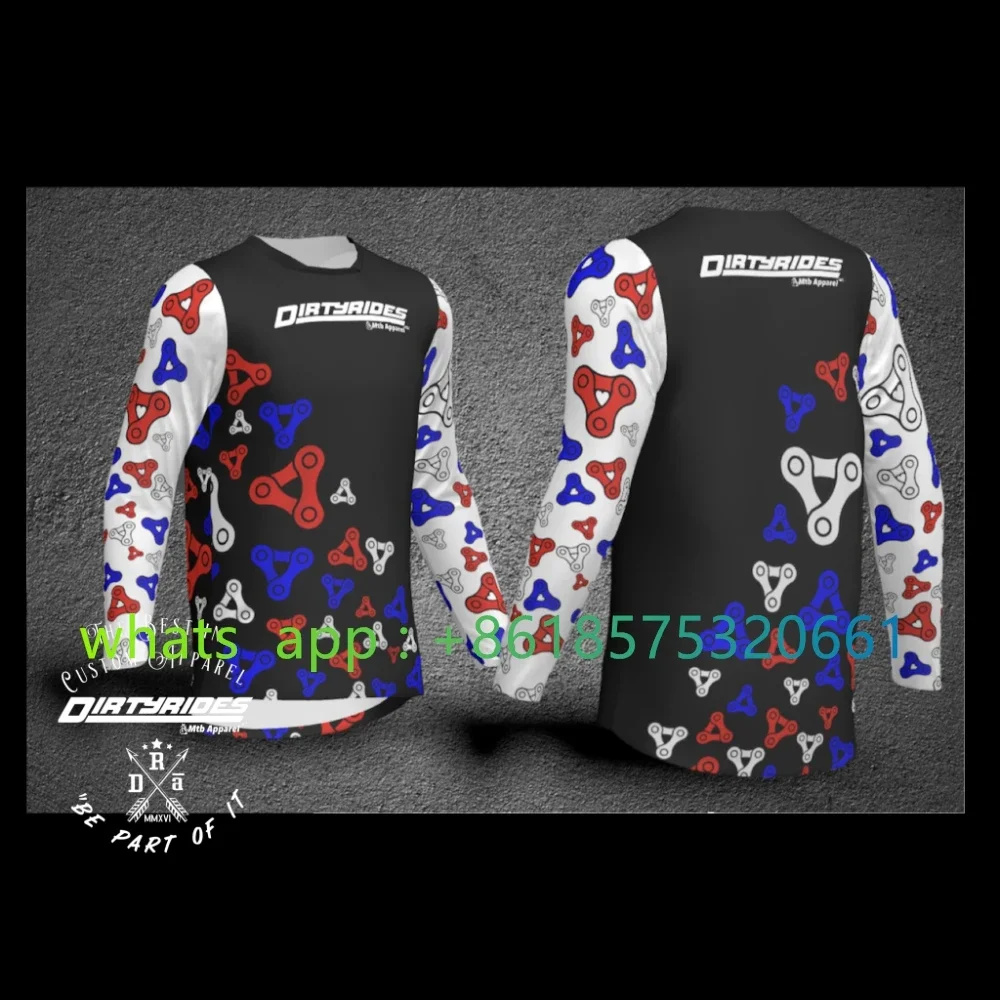 Джерси для мотокросса Mtb велосипед с длинным рукавом горный спуск эндуро одежда