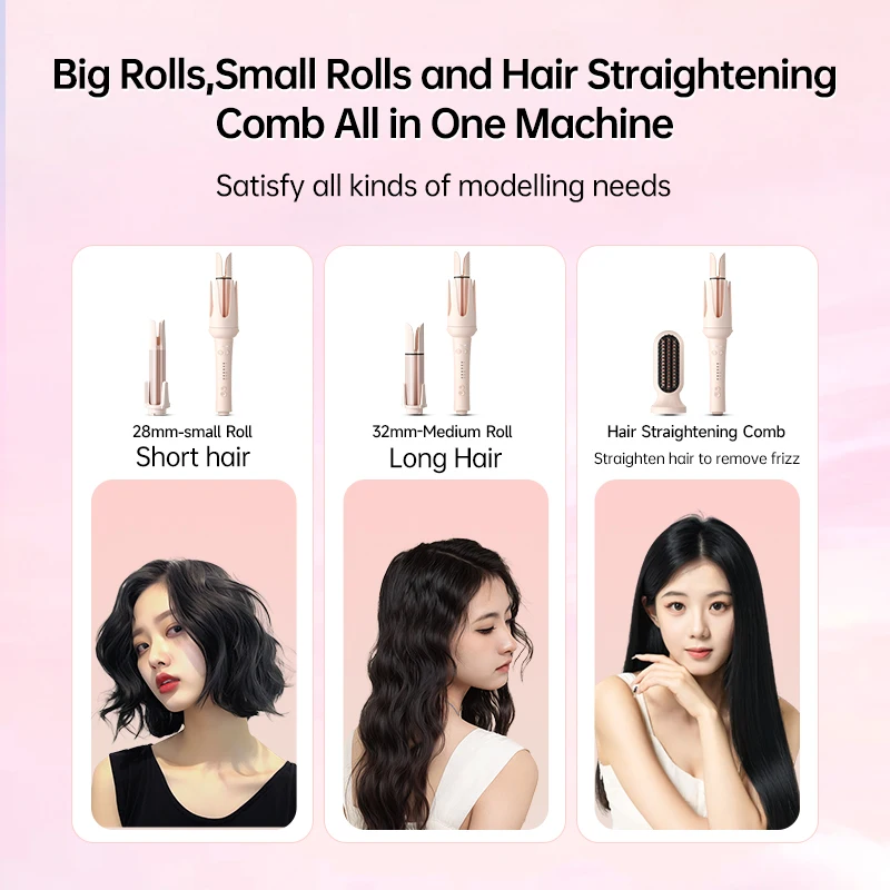 Автоматические щипцы для завивки волос 28 мм электрические керамические