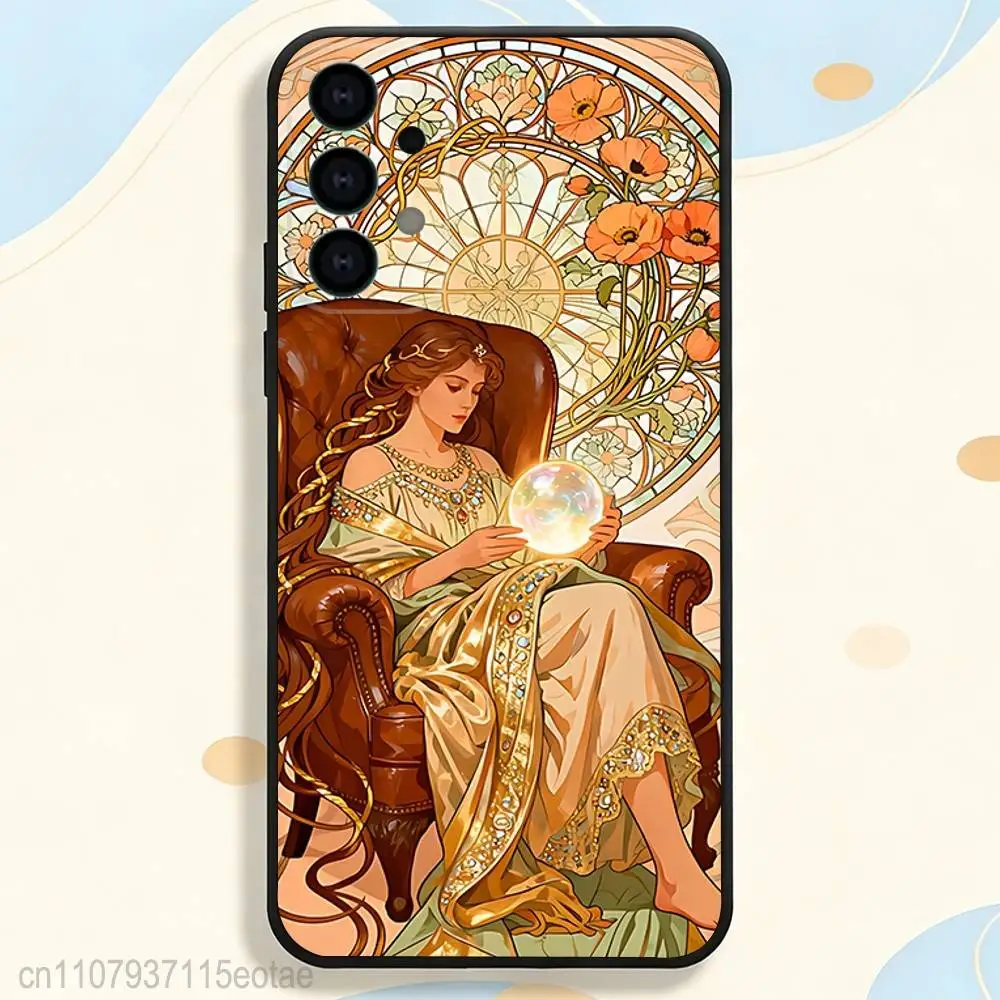 Чехол для телефона ART Alphonse Mucha для Samsung S26 S24 S22 S25 Ultra S9 S20 FE S23 Plus S10 S21, противоударный чехол-накладка (art.: 3920d83efe276) - 3920d83efe276