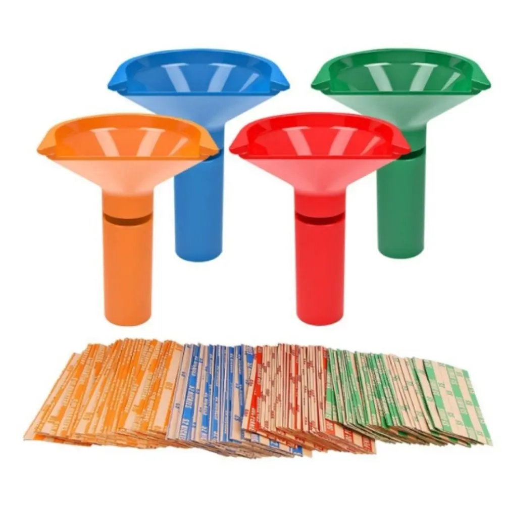 

Sorter Colored Dimes and Quar Funnel Shaped Coin Counting Tubes Coin Sorter Tubes Coin Wrappers Assorted Coin Wrappers