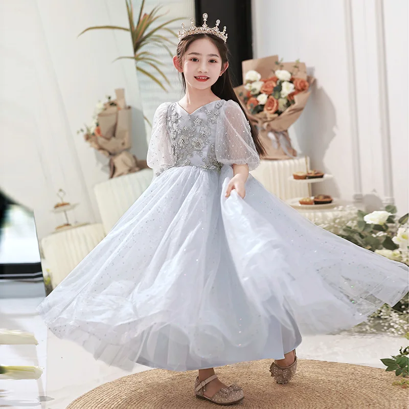 

Prom Dress for Girl Elegant Wedding Clothes Formal Occasion Dresses Ball Gown Robe Girls Children Eid Party Baby 2023 Princess