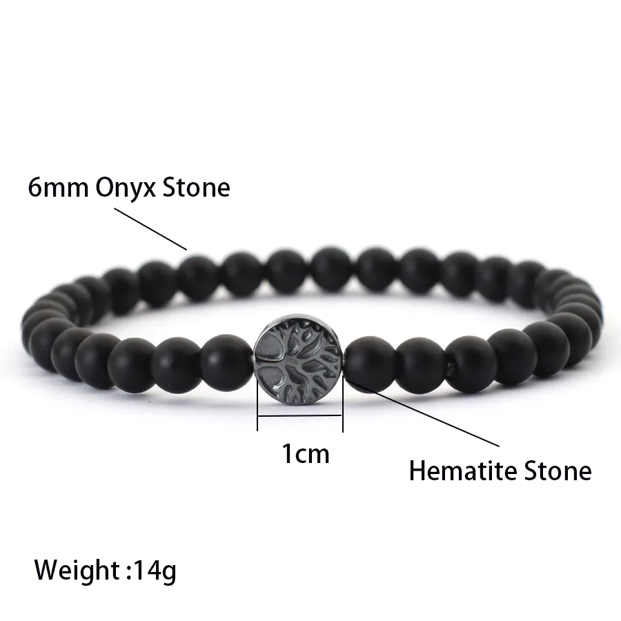 Браслет-цепочка из гематита