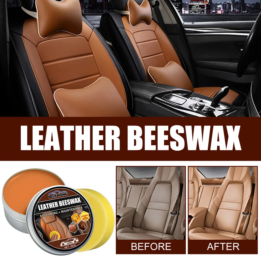 Leather Craft Repair Pure Mink Oil Cream Gel Car Seat Maintenance Shoes Bag Satchel Sofa Care Cleaner Polishing Recolor