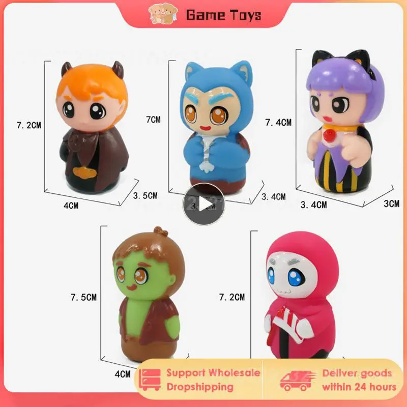 

Finger Dolls Soft Rubber Hand Puppet Toy Halloween Baby Preschool Doll Baby Soothing Toy Stuffed Plush Puppets Gifts Home Decor
