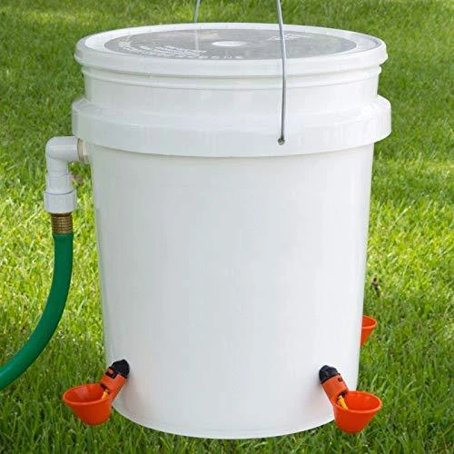 

1 Pcs Chicken Drinking Cup Automatic Drinker Chicken Feeder Plastic Poultry Water Drinking Cups Easy Installation With Screws