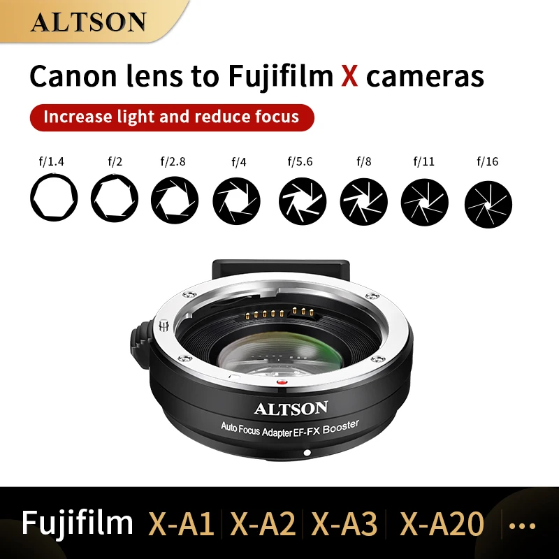 

ALTSON EF-FX Is Suitable For Canon Lens To Fuji Micro Single X-PRO2 XT4 XT3 XT30 X-S10 XT2 XT20 Adapter Ring Fuji X Port