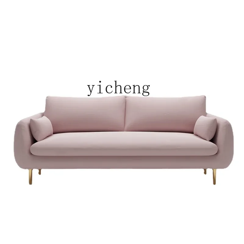 

ZC Fabric Sofa Simple Modern Small Living Room Apartment Double Nordic Three-Seat Small Apartment Sofa