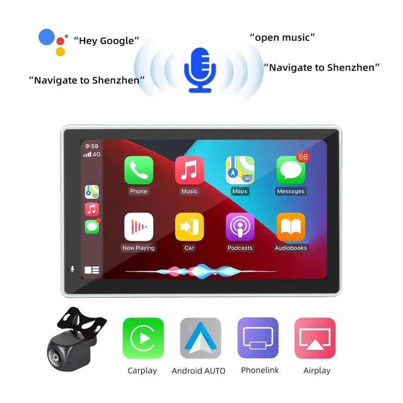 

7-дюймовый автомобильный радиоприемник с сенсорным экраном, беспроводной автомобильный стерео Мультимедийный Плеер для автомобилей