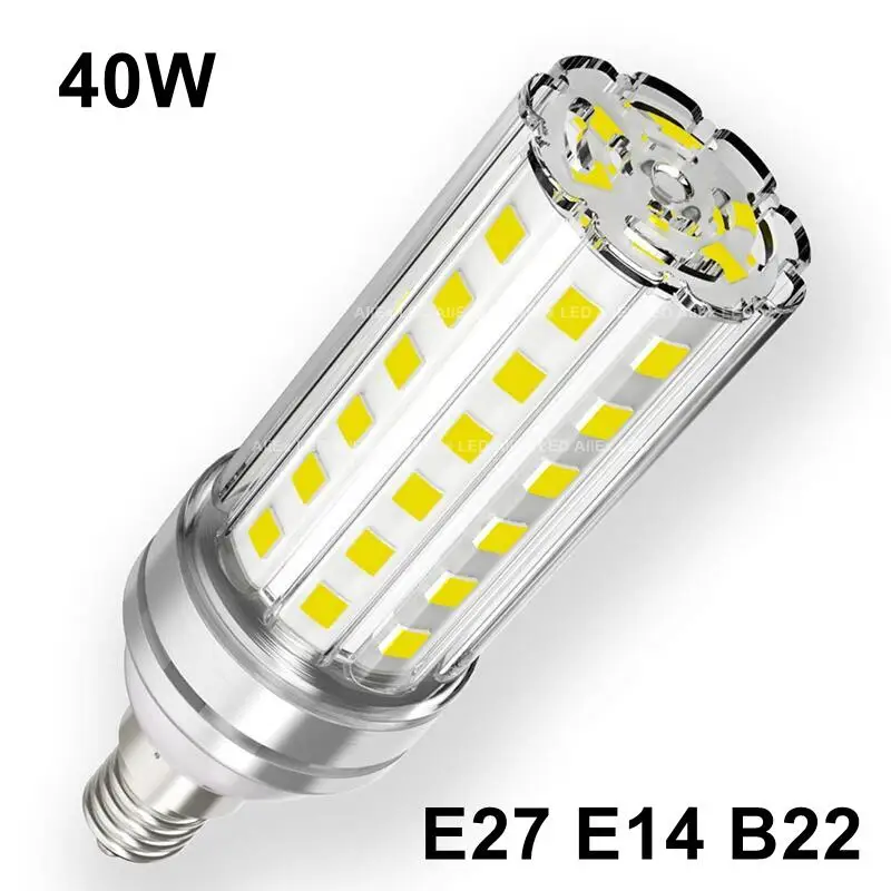 12W 16W 20W 24W 40W High power E27 E14 B22 Super long lifespan LED lamp Corn Bulb AC220V 110V 240V No Flicker LED light lighting