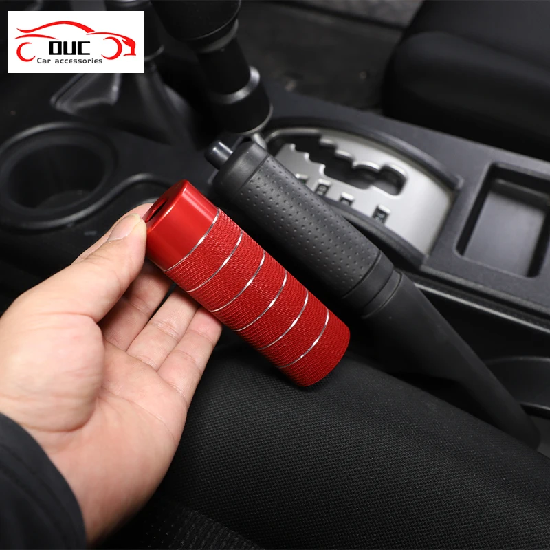 

Aluminum Alloy Car Handbrake Grips Case For Toyota Fj Cruiser 2007 -2021 Protector Grip Covers Handle Sleeve Interior Accessorie