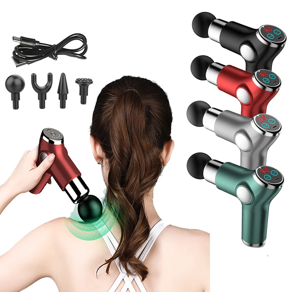 

Portable Massage Gun 32 Speed Muscle Massager LCD Electric Massager for Body Neck Relaxation Relief Fitness Slimming