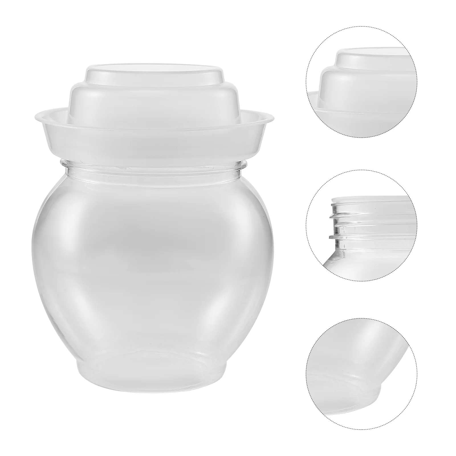 

Jar Pickle Fermentation Crock Container Fermenting Storage Sealing Kimchi Jars Pot Clear Pickling Tank Paocai Canister