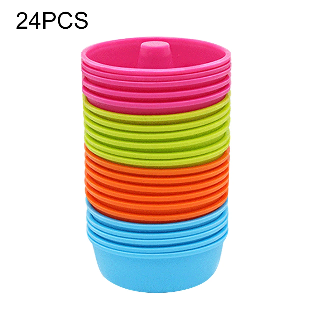 

24 шт. домашняя кухонная термостойкая антипригарная форма для выпечки Легкая очистка пончик для микроволновки кастрюля «сделай сам» инстру...