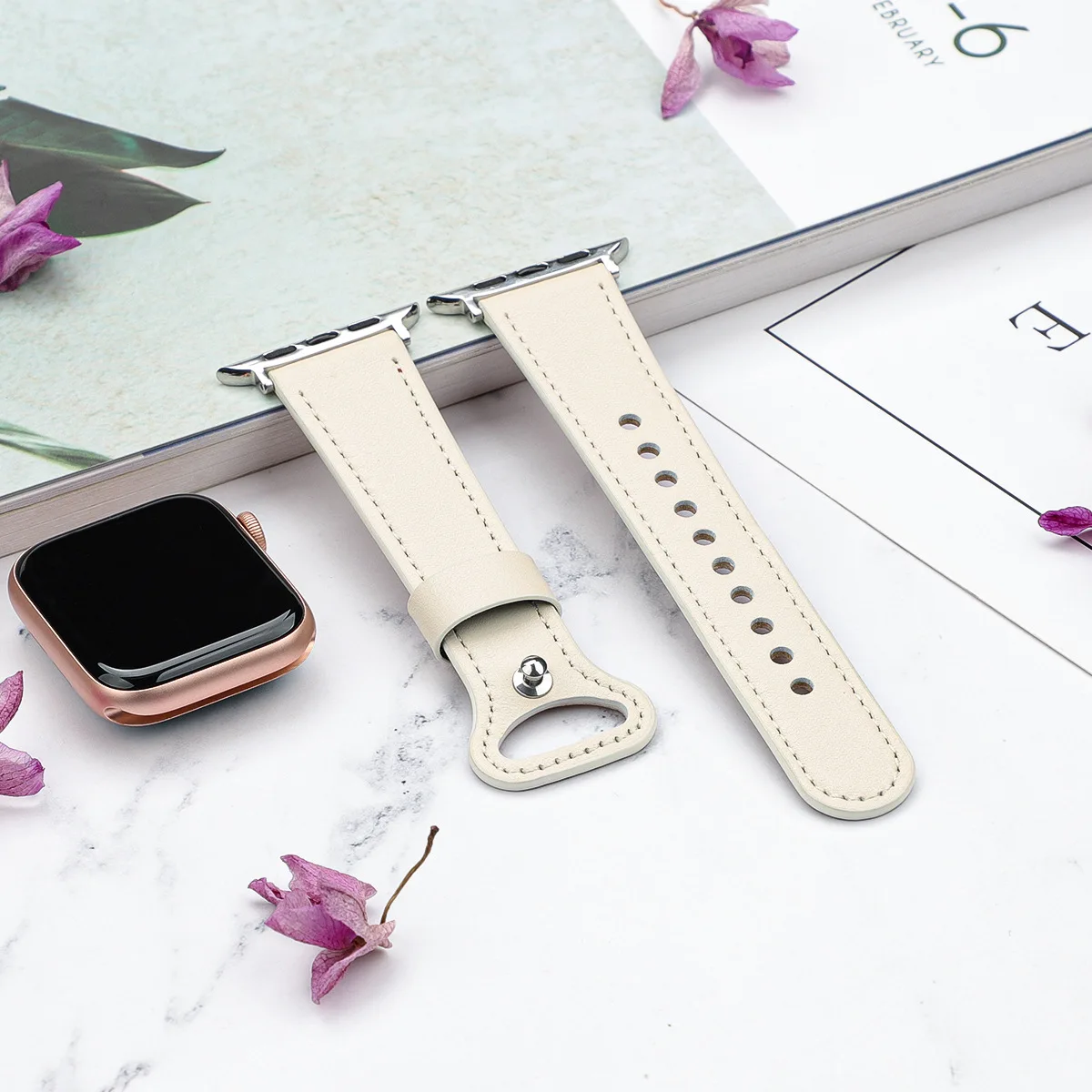 Leather strap for Apple watch band 44mm 40mm 45mm 41mm 38mm 42mm Single tour watchband bracelet iWatch series 8 Ultra se 7 5 3 6