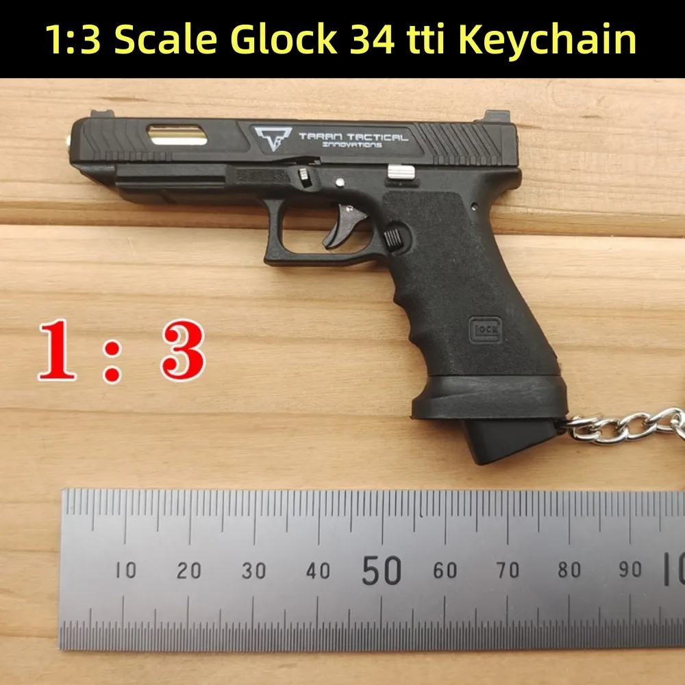 Новинка 2023 масштаб 1:3 Glock 34 тонти таран тактическая мини-игрушка из сплава