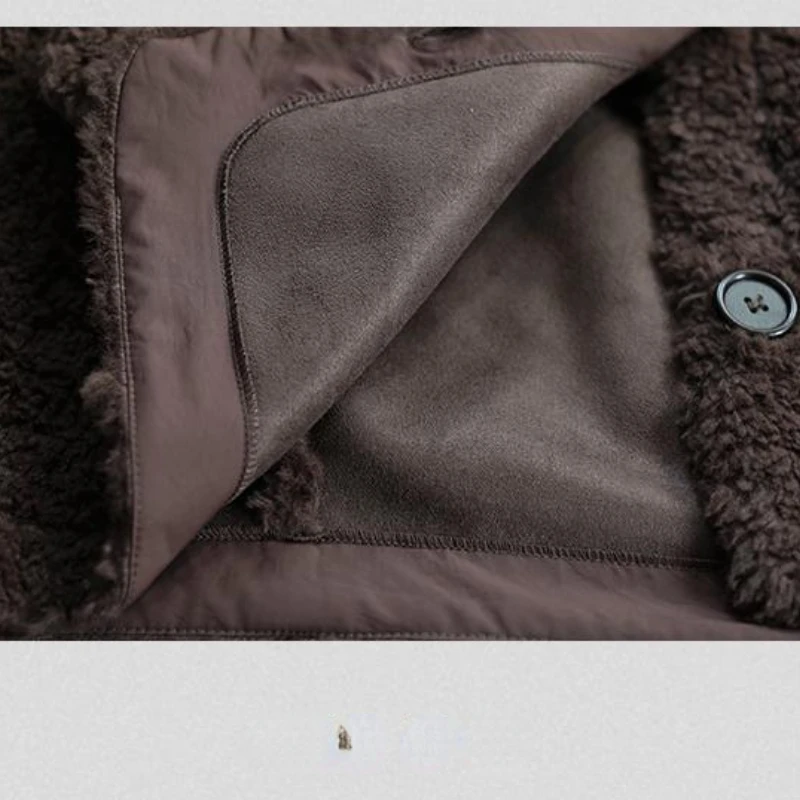 New Winter Coat for Women Lamb's Fleece Coats Oversize Jackets Warm Retro Korean Fashion Tops Free Shipping Short Tops