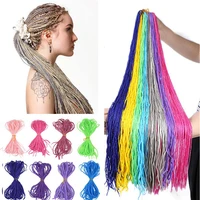 beiyufei zizi braids crochet box braids colored synthetic braiding hair extensions blue gray brown pink blonde crochet hair 50g
