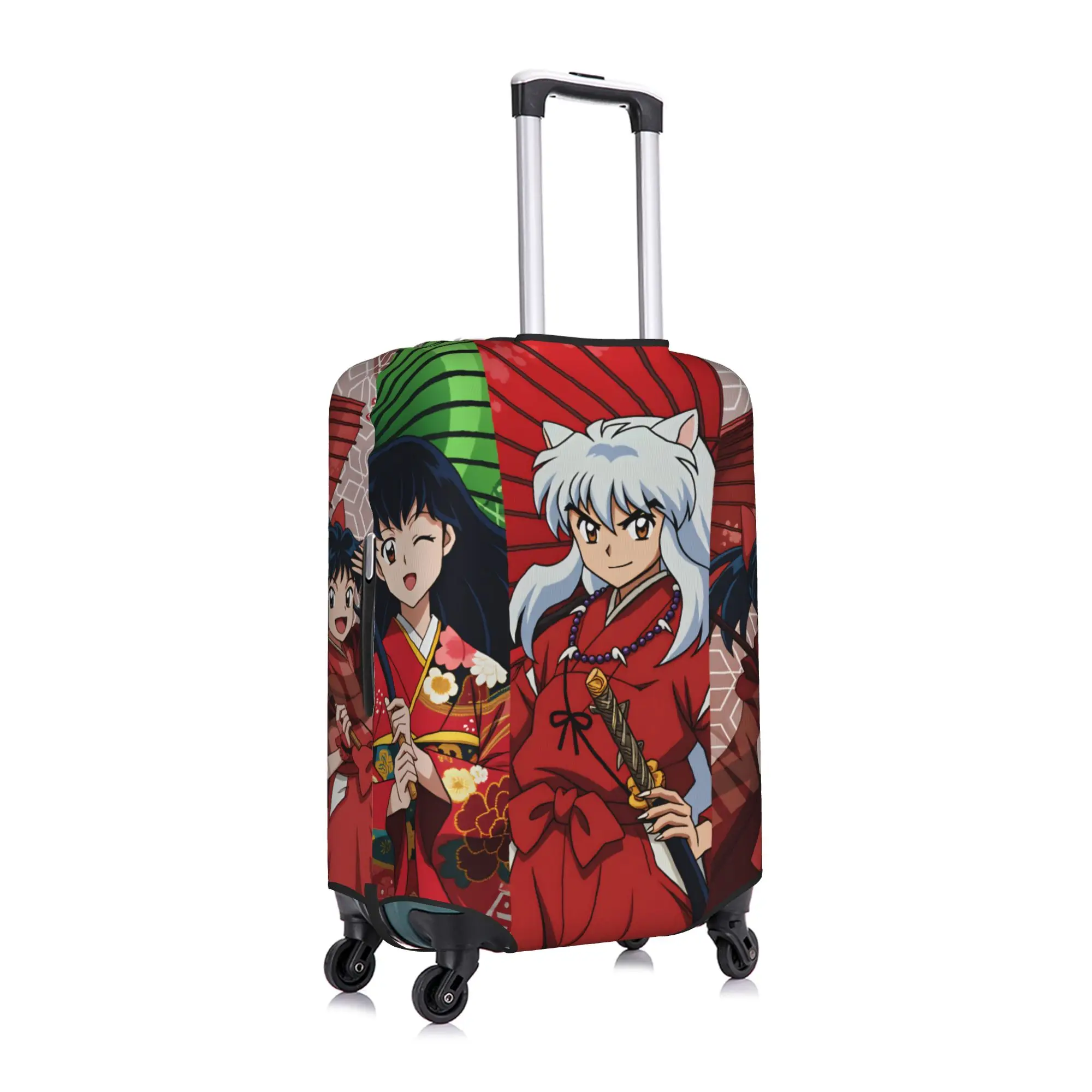Фото Чехол для багажа Inuyasha Kagome Higurashi Moroha, эластичный защитный чехол для дорожного чемодана, подходит для чемоданов 18-32 дюймов №4