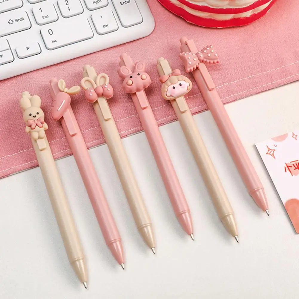

Note Taking 6 Styles Bow-knot Carrot Retractable Pen Stationery Gift
