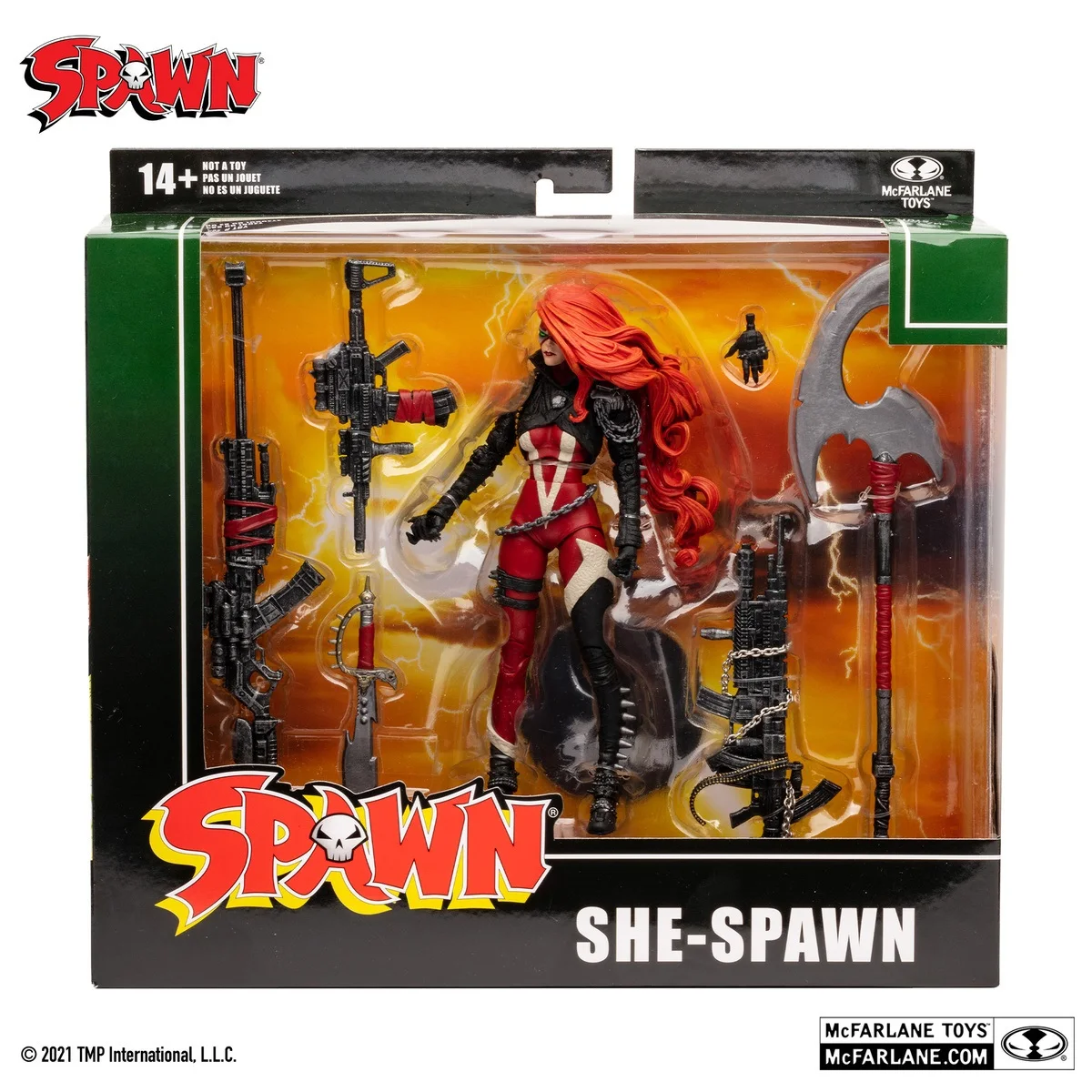 Original McFarlane 1/12 Female SHE-Spawn Reggae Dolls Toy Model Parts Action Figure