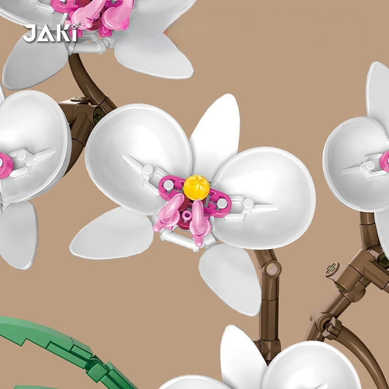 JAKI романтический цветочный букет Орхидея в горшке искусственное растение