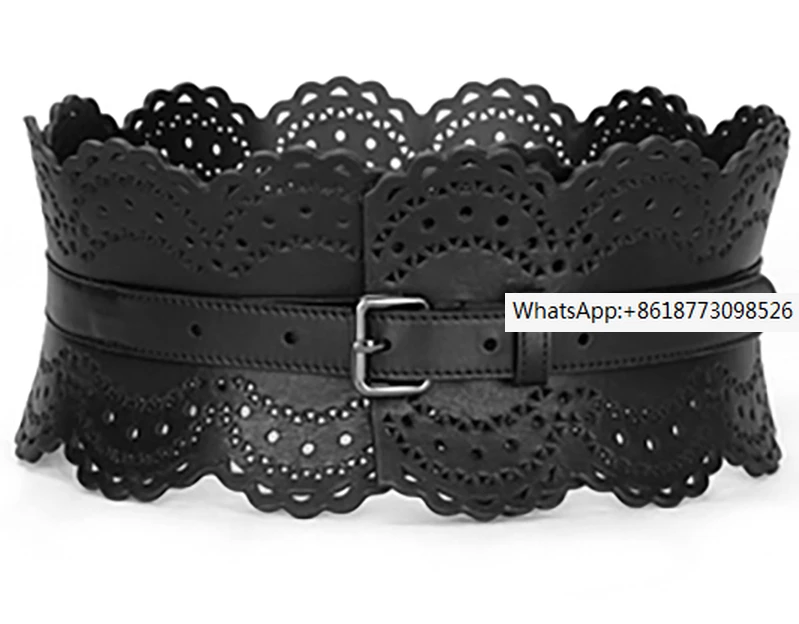 

Женские широкие полые цветочные классические аксессуары для платья и костюмов, роскошный дизайн 2022