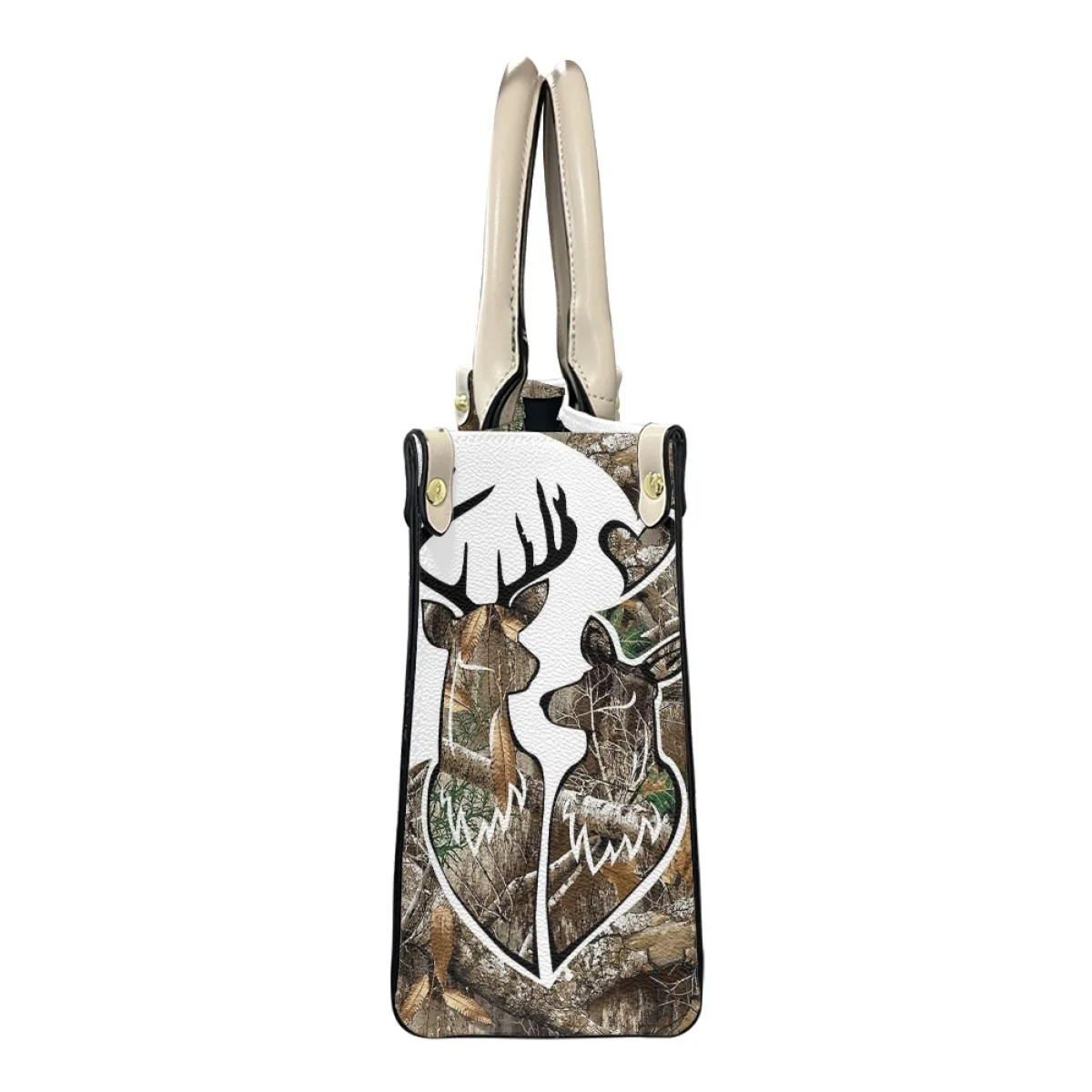 Belidome Camo Hunting Deer Design Luxury Purses and Handbags for Womens Top Handle Satchel Shoulder Bags Messenger Tote Bags