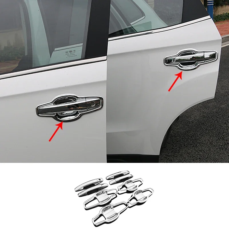 Для FAW BESTURN X40 2017 крышка дверной ручки хромированное серебро украшение