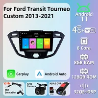 Carplay Stereo for Ford Transit Tourneo Custom 2013-2021 Car Radio 2 Din Android Multimedia Player Screen Head Unit Navigation