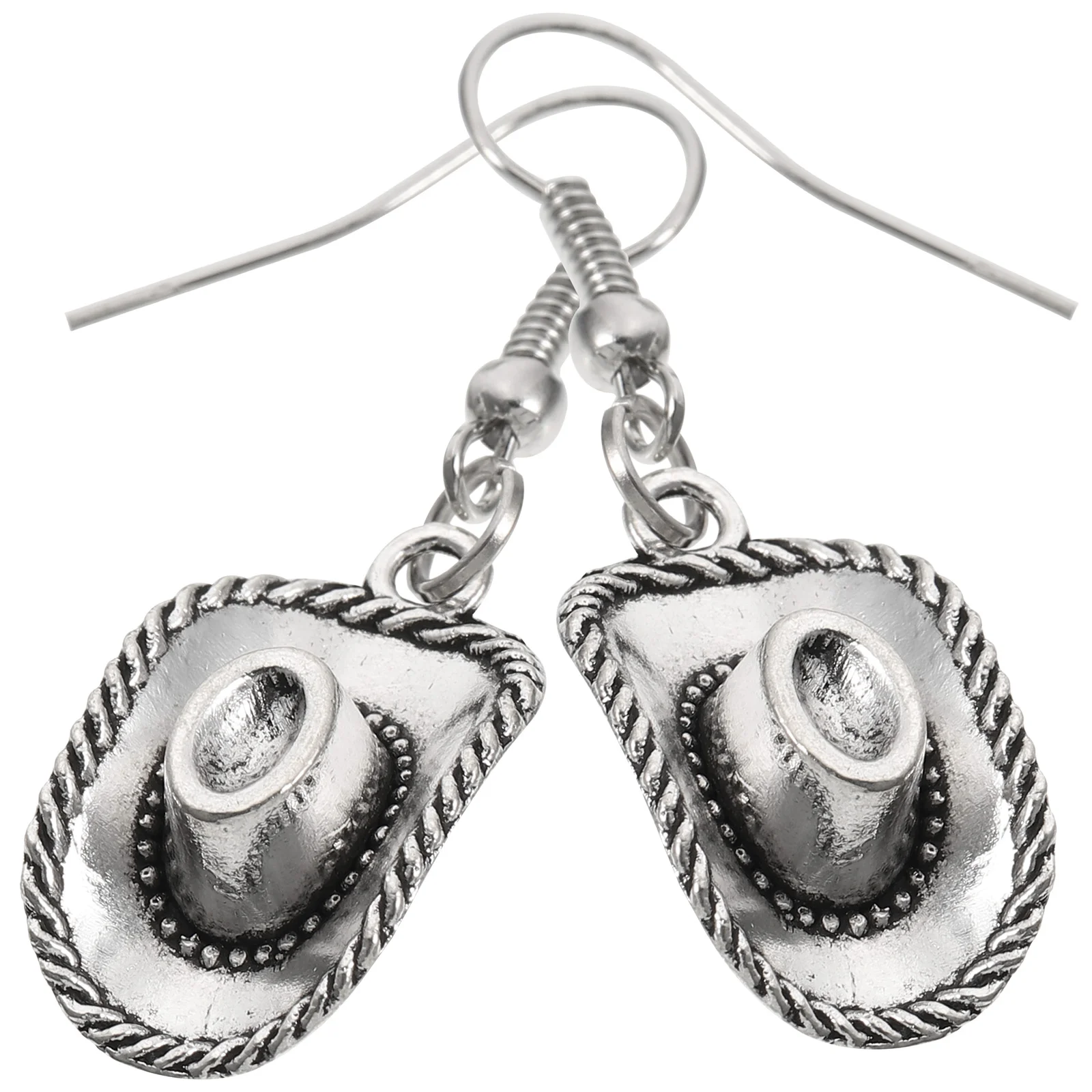 

Cowboy Hat Earrings Western Accessories Girls Necklace Women Jewelry Alloy Gift