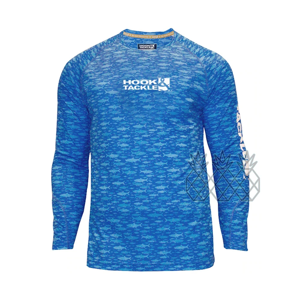 

2023 New iHook Tackle Fishing Shirts Men UPF 50+ UV Sun Protection T-Shirt Camo Long Sleeve Fishing Clothing Breathable Performa