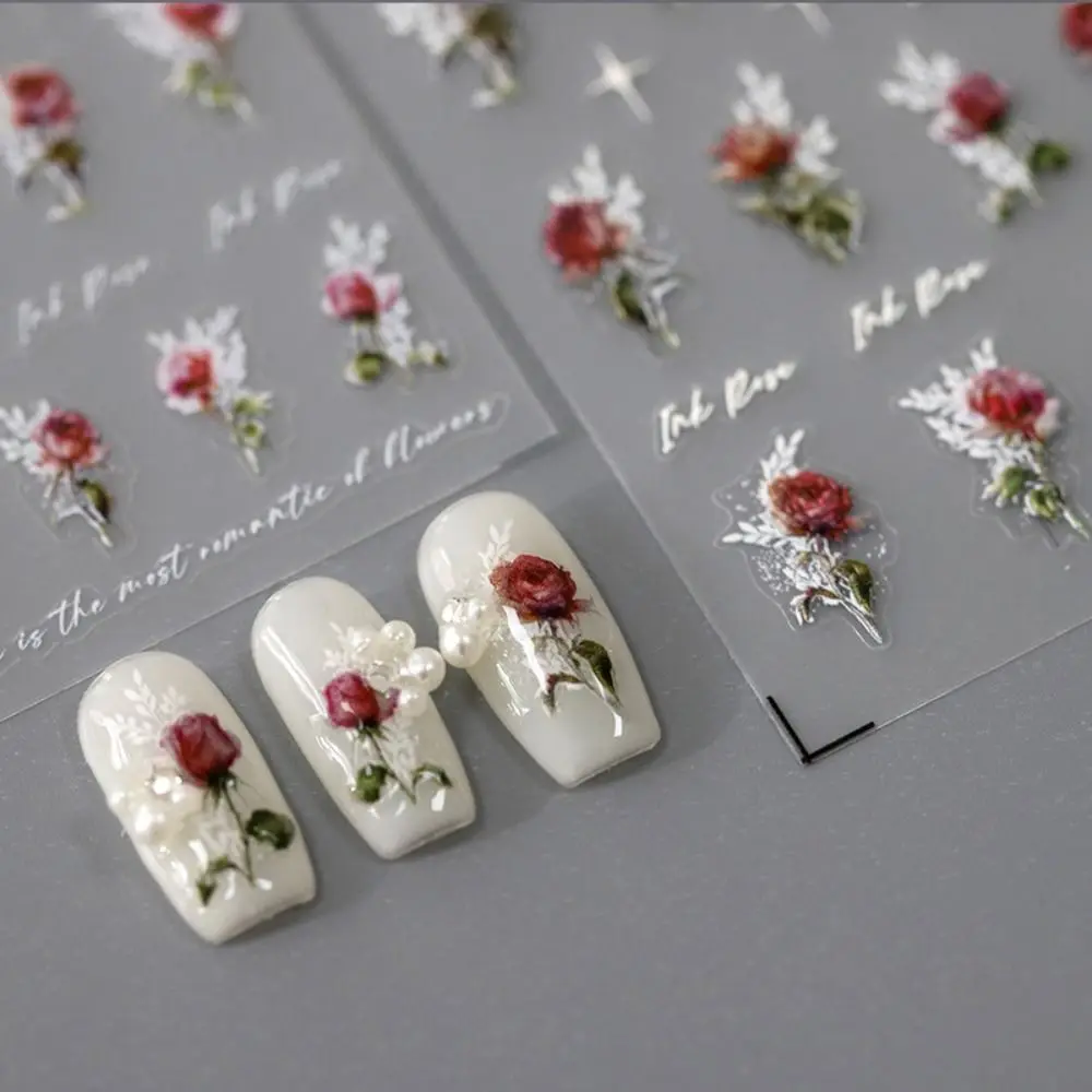 

Narcissus Sakura Self Adhesive Butterfly Rose Nail Decals Flower Nail Stickers Nail Decorations Manicure Accessories