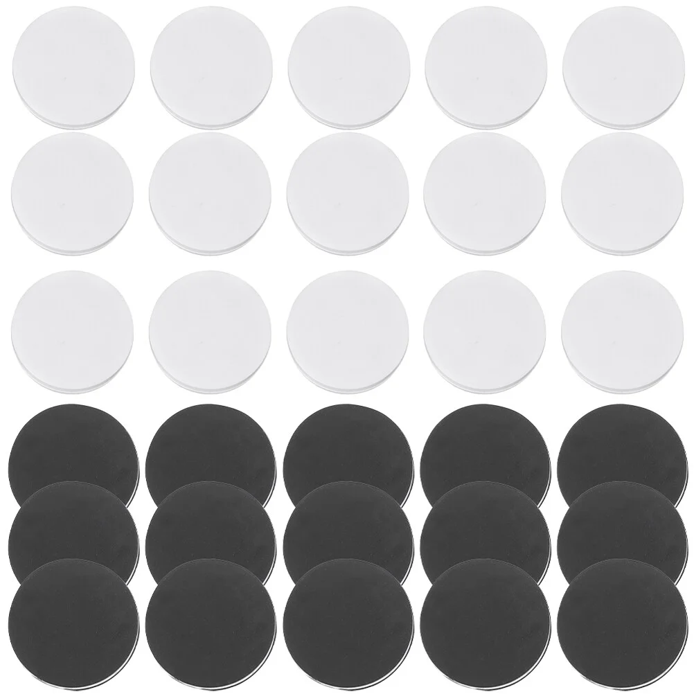 

30 Pcs Backgammon Chess Pieces Black Backgammon Pieces Plastic Chess Pieces Backgammon Game Pieces Checkers Game Chips White
