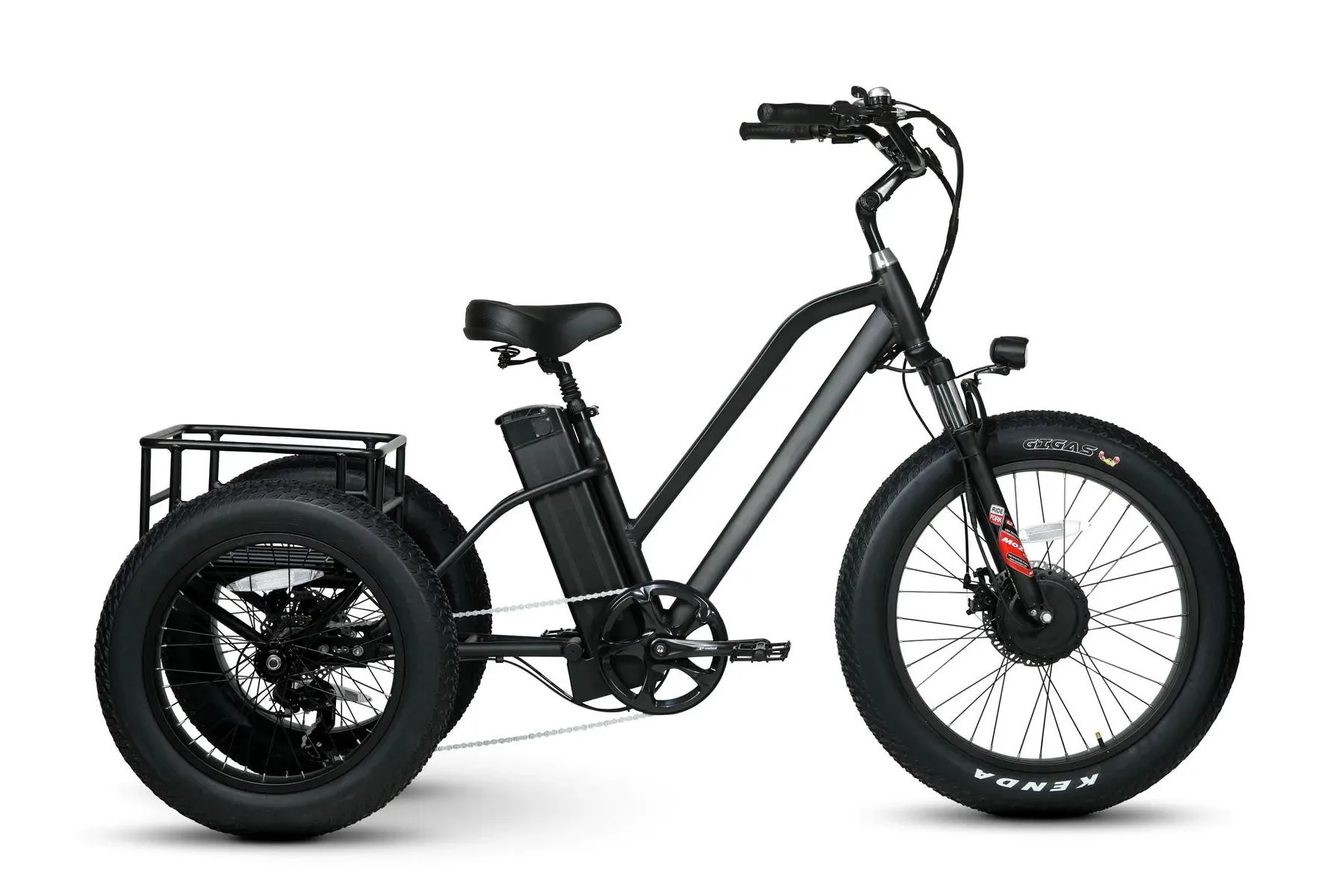 

В наличии в США Электрический трехколесный трицикл 48 в 500 Вт 24 дюйма для пожилых с толстыми шинами трехколесный электротрицикл взрослый грузовой электровелосипед с корзиной