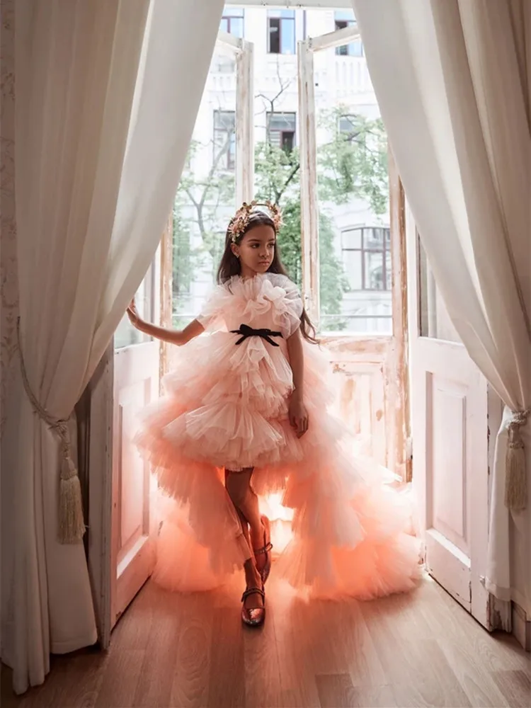 Рисунок 2 - Розовое платье из фатина с высоким и низким вырезом