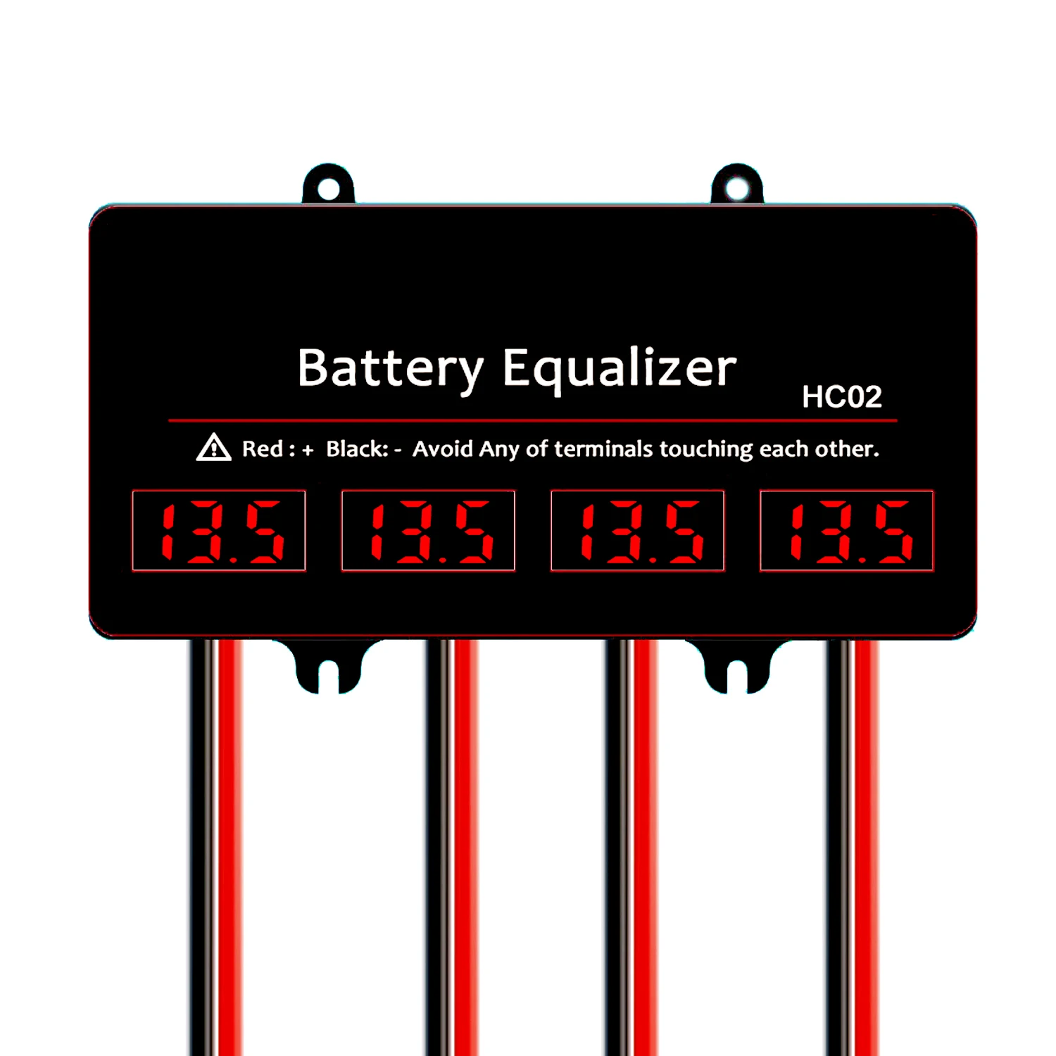 

T40 HC02 LED Display Battery Equalizer for 4 x 12V Batteries Balancer 4S Active Voltage Lead Acid Li li-ion LiFePO4 Battery
