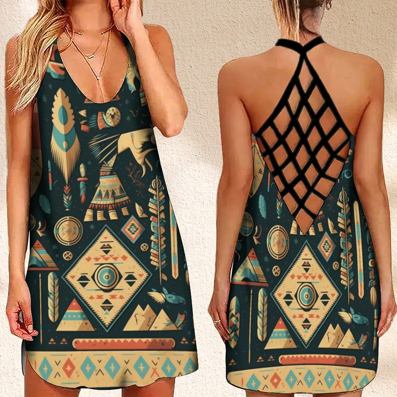 

Женское платье без рукавов, с открытой спиной