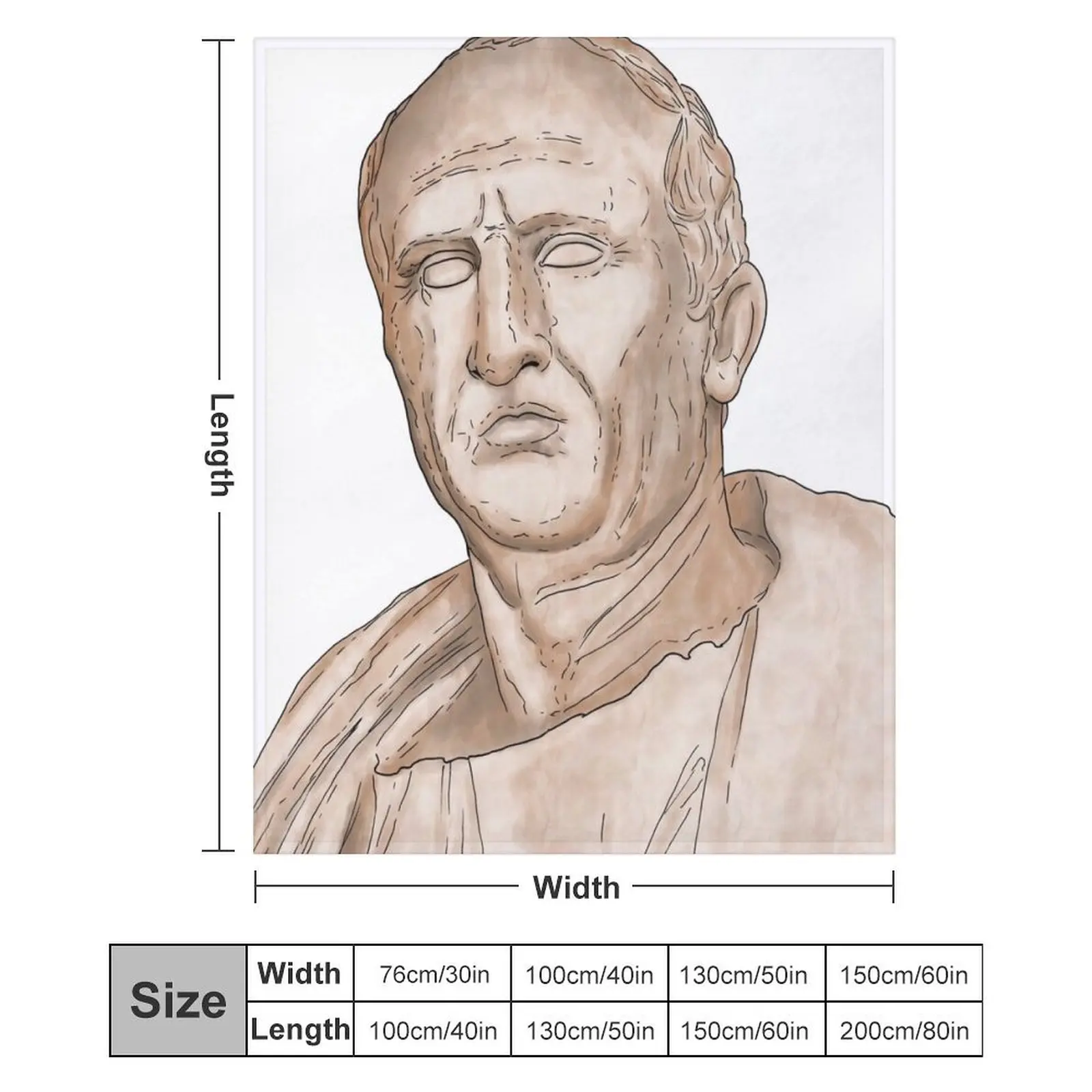 Статуя Бюста Цицеро - Одеяло PfCN Летнее теплое зимнее одеяло для спальных мешков