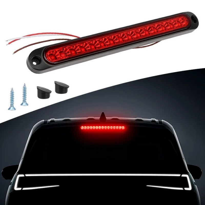 

24V 12V Taillights LED Strip Car Brake Light Turn Signal Lamp Rear Windscreen Side Stop Warning Parking Automotive Accessories
