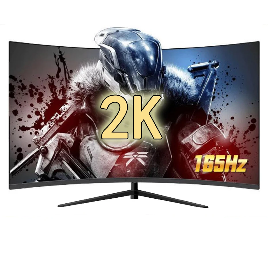 

27-дюймовые изогнутые дисплеи, мониторы 2k LCD165hz, игровые мониторы для настольных компьютерных мониторов