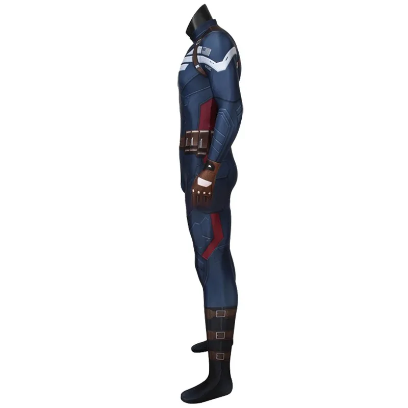 Костюм для косплея Капитана Америки, 3D-печатный костюм из спандекса Zentai для мужчин, костюм супергероя для вечеринки на Хэллоуин, наряд для косплея (art.: 3920daec88bf2) - 3920daec88bf2