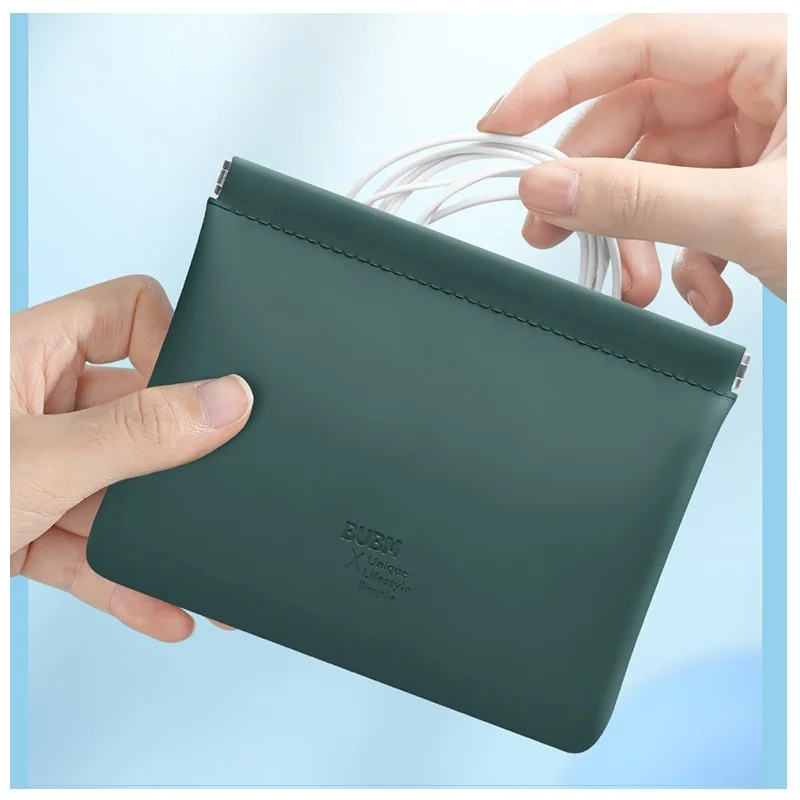 

BUBM Earphone Storage Bag U Disk SD Card Data Cable Organizer Pocket Waterproof Dustproof Coin Key Case Headphone Accessories 15