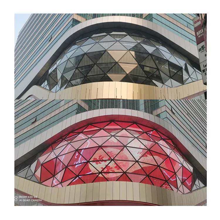 Фото Прозрачный LED-экран для витрин P3.91: Медиафасад Yipled HD для розничной торговли №2