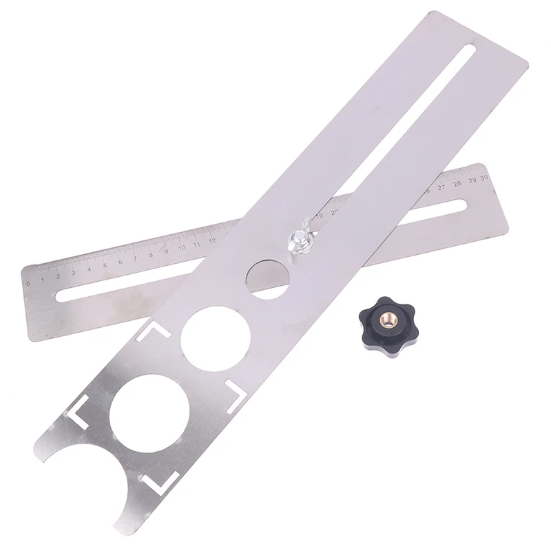 

Ceramic Tile Hole Locator Punching Drilling Hole Adjustable Tool For Marble Glass Locator Position Punch Ruler