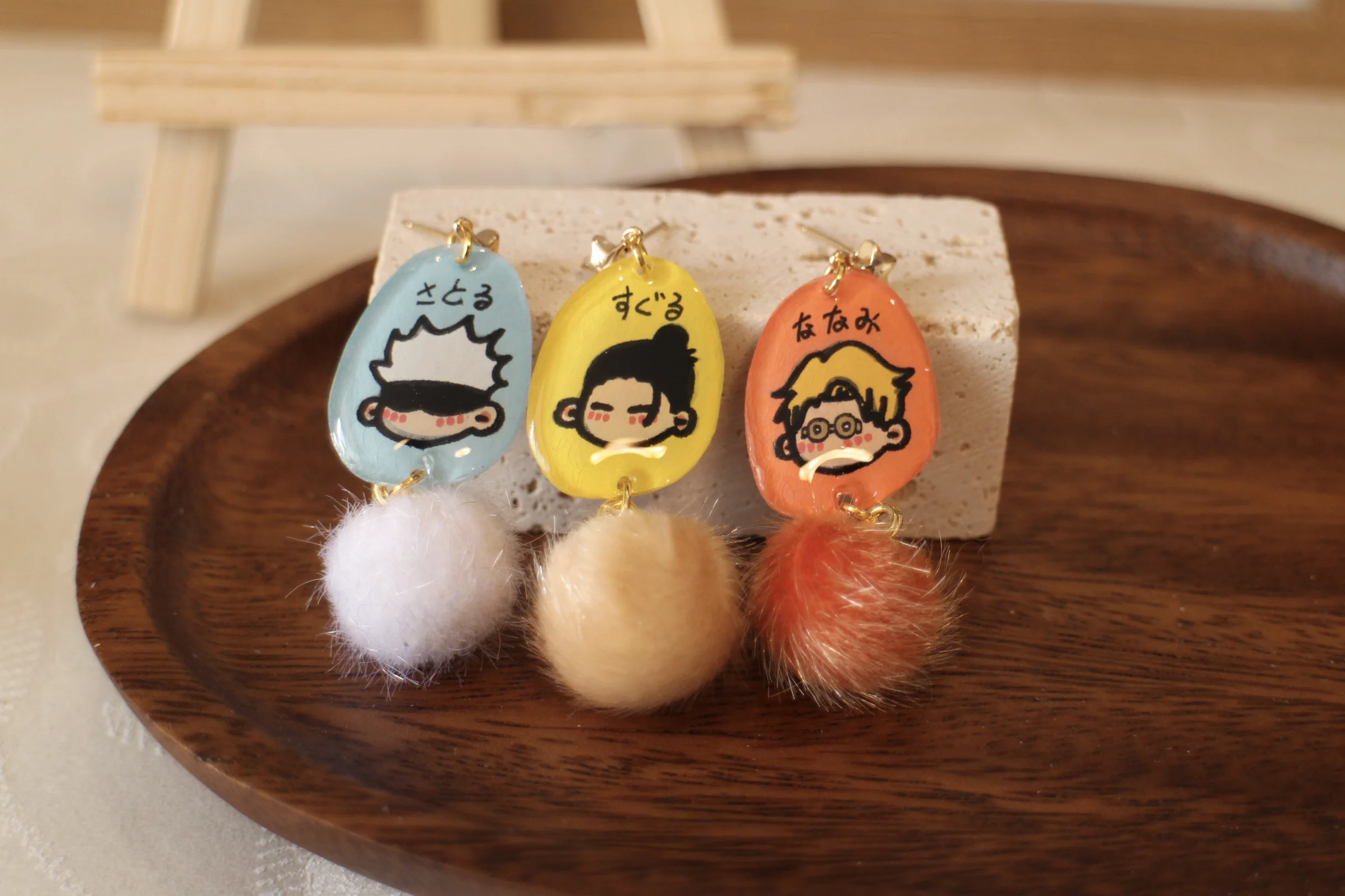 Аниме Jujutsu Kaisen Itadori Yuji Satoru Gojo Geto Suguru Fushiguro Megumi Nanami Kento Kospay Earring Eardrop Halloween Xmas