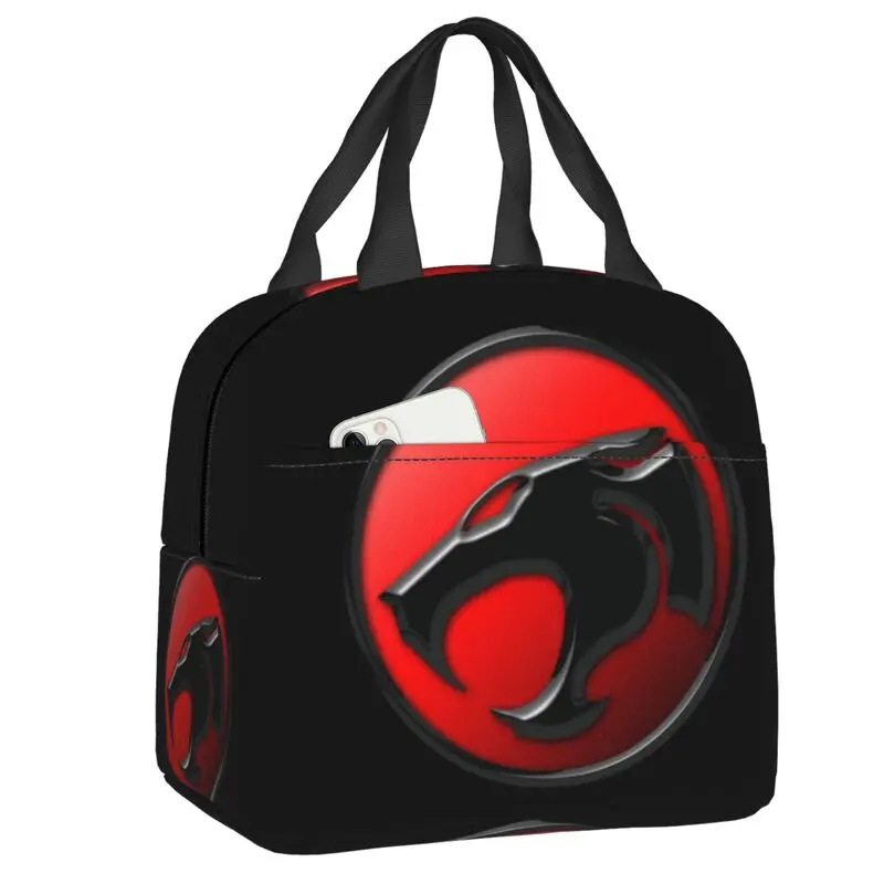 

Thundercats Logo Emblem Insulated Lunch Bags for Women Cartoon Anime Cooler Thermal Food Lunch Box Outdoor Camping Travel