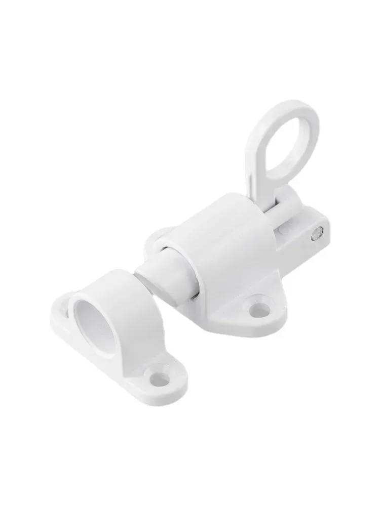 Болтовая защелка тянущаяся пружина алюминиевая черная защелкивающаяся дверь