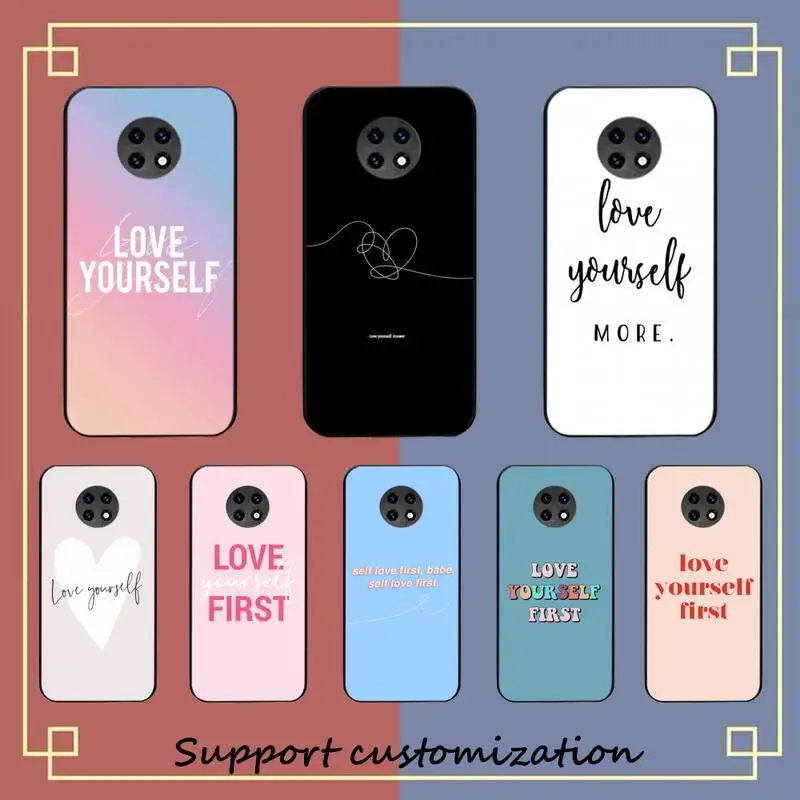 

FHNBLJ Love yourself Phone Case for Redmi 8 9 9A for Samsung J5 J6 Note9 for Huawei NOVA3E Mate20lite cover